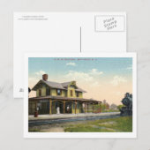 Spoorwegstation, Bay Head, Vintage van New Jersey Briefkaart (Voorkant / Achterkant)