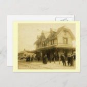 Spoorwegstation, Matawan, Vintage van New Jersey Briefkaart (Voorkant / Achterkant)