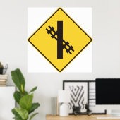 Spoorwegverkeersteken Poster (Thuiskantoor)