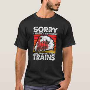 Spoorwegverzamelaar Spoorweg I dacht aan Ab T-shirt