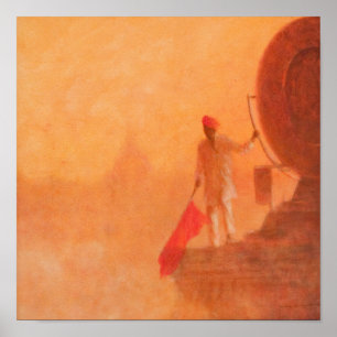 Spoorwegvlag Man Agra 2010 Poster