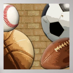 Sporen Al-Star, Basketball/Soccer/Football Poster