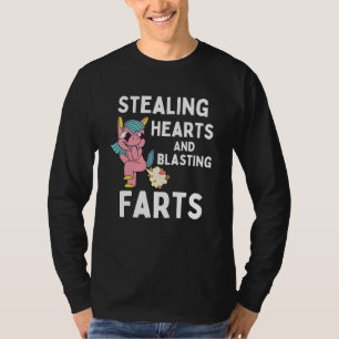 Sporen, hart en blaaskunst Kinder Unicorn T-shirt