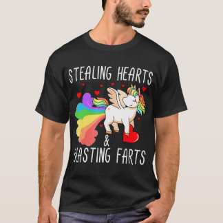 Sporen, harten en schitterende, grappige Valentijn T-shirt