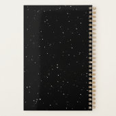 Sporen koele zwart-witfamilie planner (Achterkant)