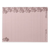 Sporen van liefde notitieblok (Voorkant)