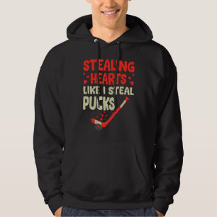Sporend hart zoals ik Steal Pucks Valentijnsdag H Hoodie