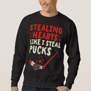 Sporend hart zoals ik Steal Pucks Valentijnsdag H Trui