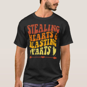Sporende harten en schokkende kunstwerken t-shirt