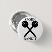 Spork Bandit Ronde Button 3,2 Cm (Voorkant /achterkant)