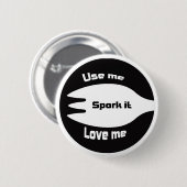 Spork het ronde button 5,7 cm (Voorkant /achterkant)