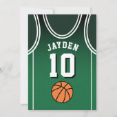 Sport 10 Verjaardagsfeest Uitnodiging (Achterkant)