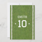 Sport 10e Verjaardagsfeest Uitnodiging (Achterkant)