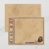 sport - Aangepaste notitiekaarten - Baseball Notitiekaartje (Voorkant / Achterkant)