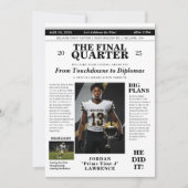 Sport Afstuderen Uitnodiging Sport Krant (Voorkant)