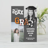 Sport Afstuderen Voetbal Basketball Football Invit Kaart (Staand voorkant)