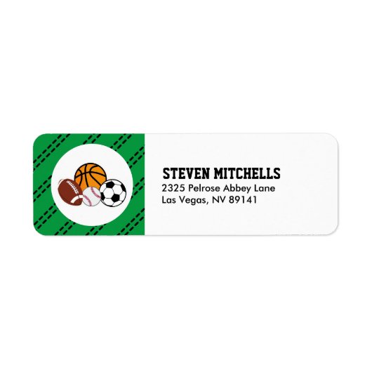 Sport Al Star Birthday Baby shower Party Etiket (Voorkant)