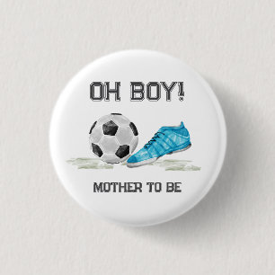 Sport All Star Voetbal Moeder Wordt Bepaald Baby S Ronde Button 3,2 Cm