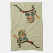  sport, Angry Baseball Player Batter Theedoek (Verticaal)