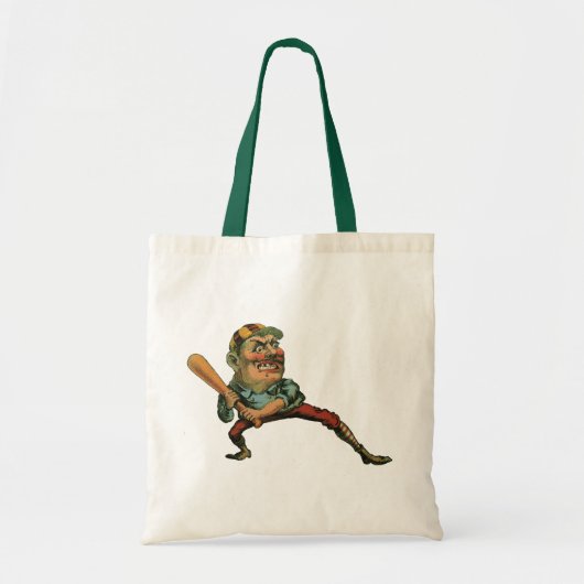  sport, Angry Baseball Player Batter Tote Bag (Voorkant)