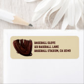  sport, Antiek leder, honkbalhandschoen Etiket (Insitu)