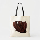  sport, Antiek leder, honkbalhandschoen Tote Bag (Voorkant)