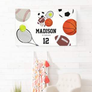 Sport Athletic Balls Birthday Party Spandoek