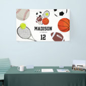 Sport Athletic Balls Birthday Party Spandoek (Beurs)