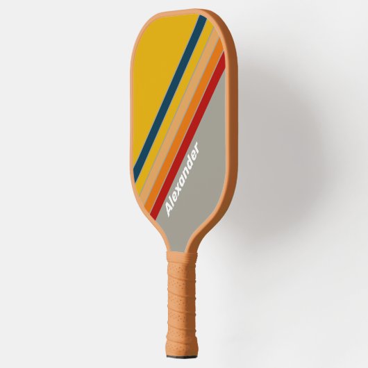Sport Aurora Arcade Striped with Name Pickleball Paddle (Links)