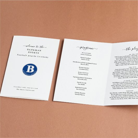 Sport Award Banket Football Softbal Programma Flyer