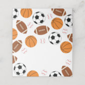 Sport Baby shower Co-ed Theme Boy Blue (Buitenkant ongevouwen)