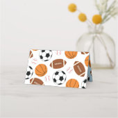 Sport Baby shower Co-ed Theme Boy Blue (Achterkant)