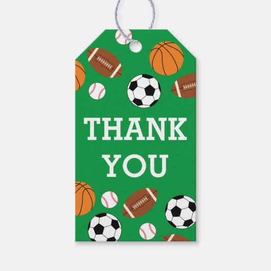 Sport Baby shower Gecodeerd Groen Genderneutraal Cadeaulabel (Voorkant)