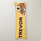Sport Balls body Pillow Lichaamskussen (Achterkant (Verticaal))