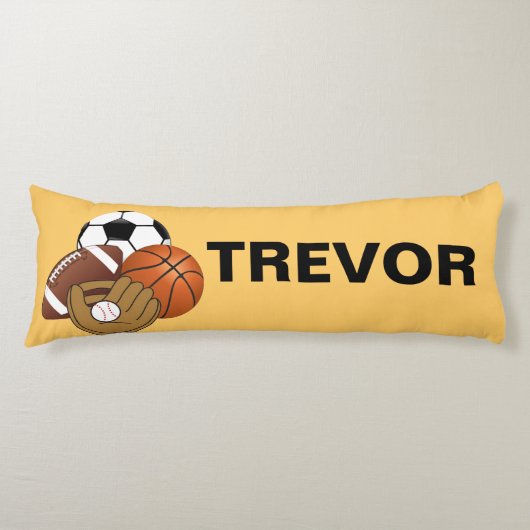 Sport Balls body Pillow Lichaamskussen (Voorkant)