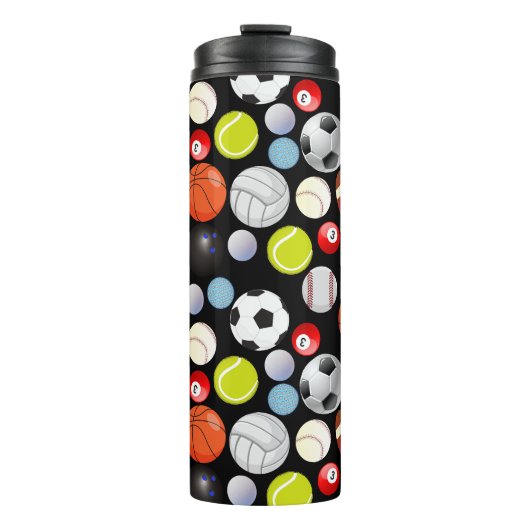 Sport Balls Pattern Thermosbeker (Voorkant)