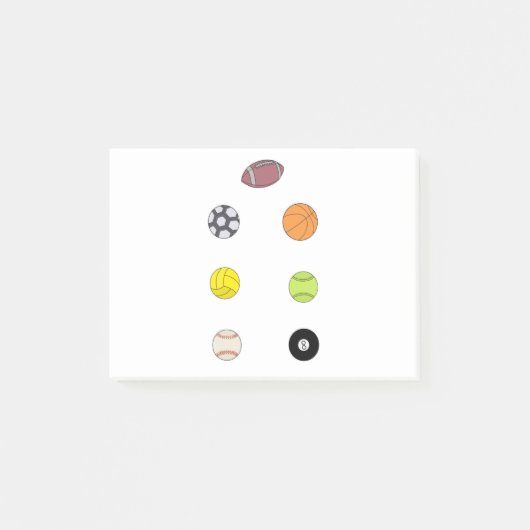 Sport Balls Post-it® Notes (Voorkant)