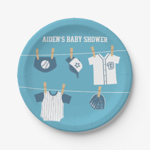 Sport Baseball Baby shower Papieren Bordje