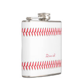 Sport Baseball Met de titel Aangepaste maatkolf Heupfles (Rechts)