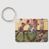  sport Baseball Team, jongens Roughhousing Sleutelhanger (Achterkant)