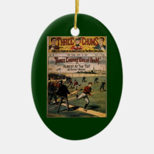 sport Baseball Three Chums Magazine Hoesje Keramisch Ornament