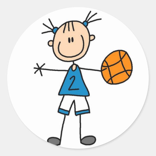 Sport Basketbal Sticker (Voorkant)
