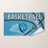Sport 🏀 Basketball - Licht Blauw | DIY-tekst Bad Handdoek (Handdoek)