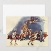  sport Basketball, spelers in een game (Voorkant / Achterkant)