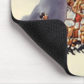 sport Basketball, spelers in een game Muismat (Hoek)