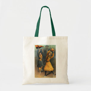  sport, basketbalteam voor vrouwen bij Game Tote Bag