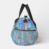 Sport Beaucoup de Blue Cats Design Duffing Sac (Droite)