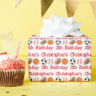 Sport Birthday Cadeaupapier