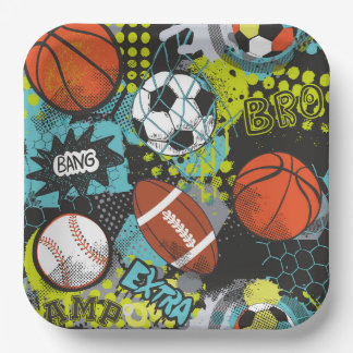 Sport Birthday Party I Sport Balls Papieren Bordje