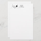 Sport Bowling Ball en Pins Briefpapier (Voorkant / Achterkant)